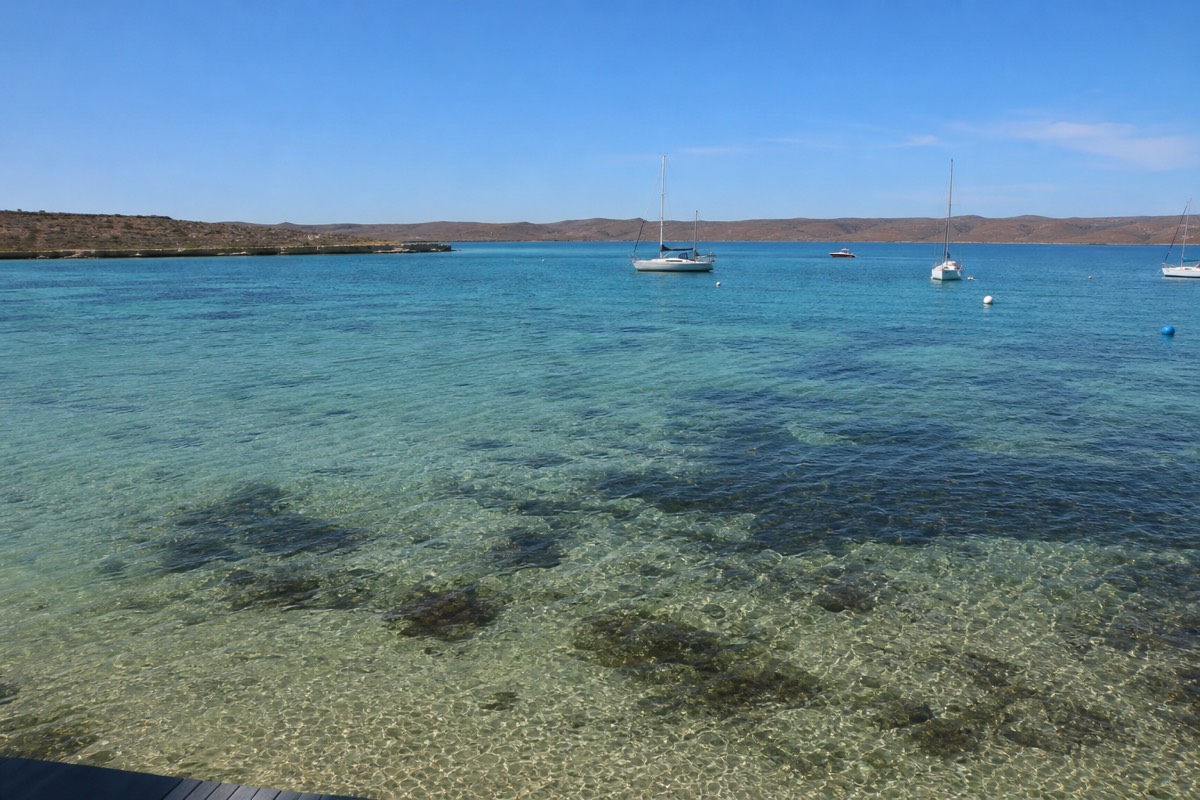 The bay at La Paz, two hours north of Cabo